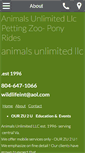 Mobile Screenshot of animalsunlimited.org
